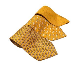 Beaufort Tie Rack Set Of Yellow Ties